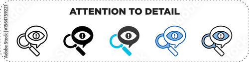 Attention To Detail Icon Pack Line Glyph