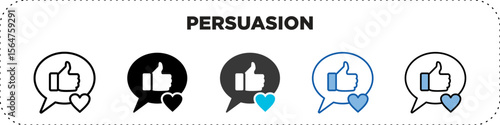 Persuasion Icon Pack Line Glyph