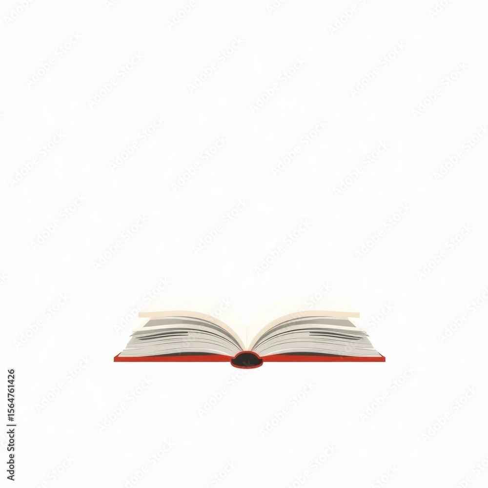 Fototapeta premium copy space for text background a book vector 2d flat style