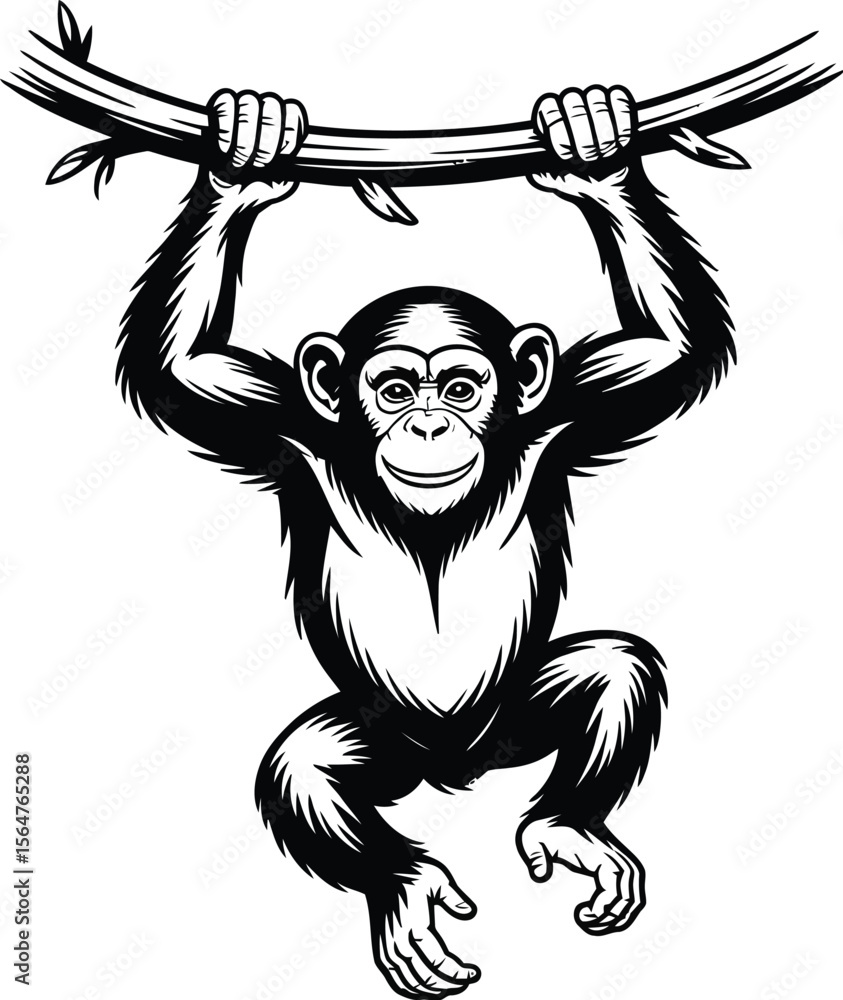 Fototapeta premium Vector black silhouette of a animals on a white background