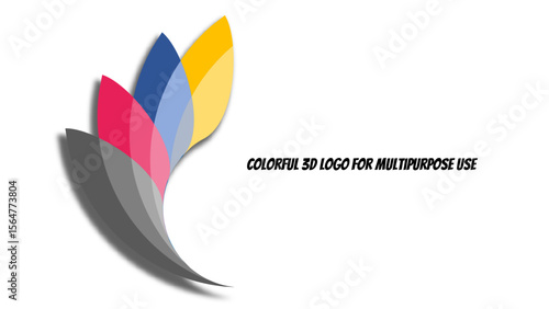 Free Download Colorful 3D logo for multipurpose use. Fully editable modern infographic vector elements SVG file compatible with PowerPoint, Illustrator, and most vector-based applications. - GFXLoad