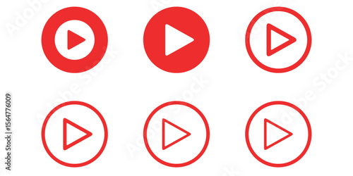 Video Play sign, Play button icons, Play icon, Play video symbol