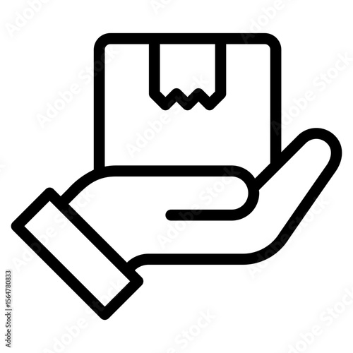 Package Icon, Line style icon vector illustration, Suitable for website, mobile app, print, presentation, infographic and any other project.