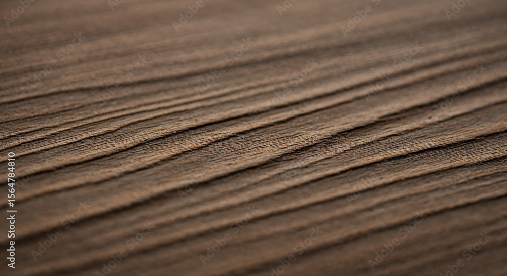 Fototapeta premium Close-up Texture of Dark Brown Wood Grain