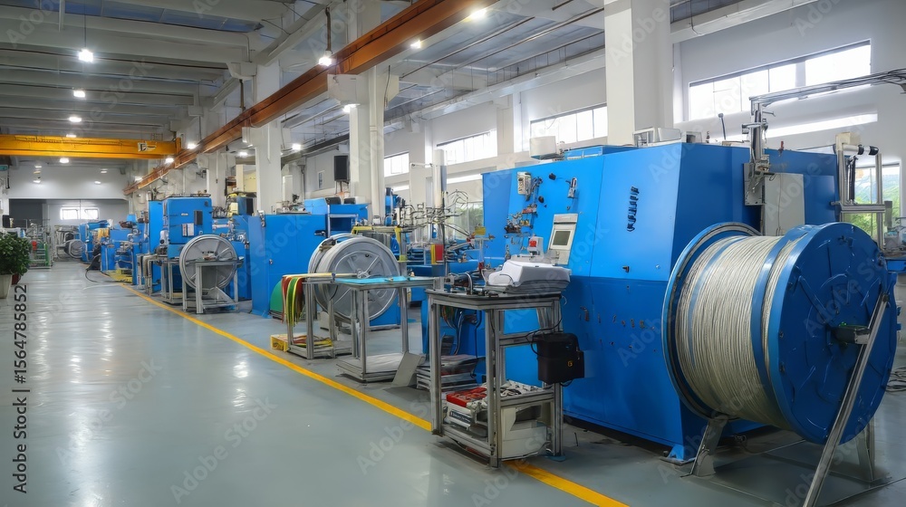 Naklejka premium Industrial Cable Wire Factory