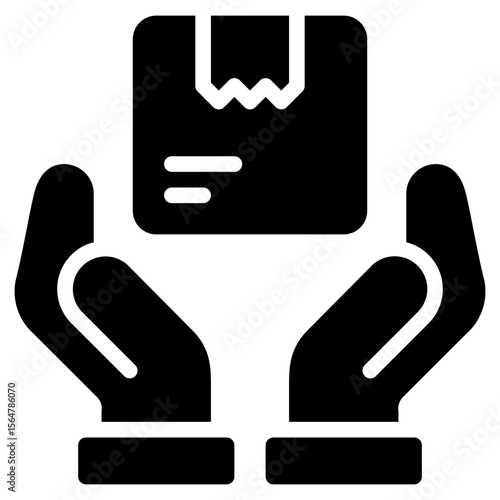 Package Icon, Glyph style icon vector illustration, Suitable for website, mobile app, print, presentation, infographic and any other project.