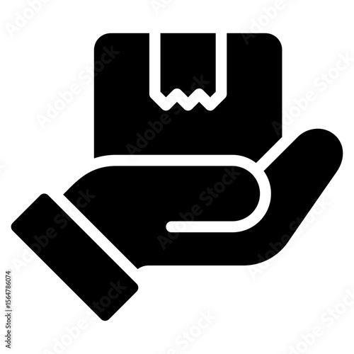 Package Icon, Glyph style icon vector illustration, Suitable for website, mobile app, print, presentation, infographic and any other project.