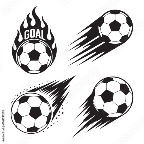 Soccer and Basketball Motion Icon Collection, Basketball and Cricket on Fire, Vector Symbol and Icon Set On White Backgrount



