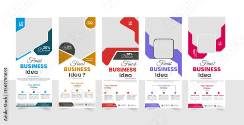 Great business roll-up banner design, print banner, template.