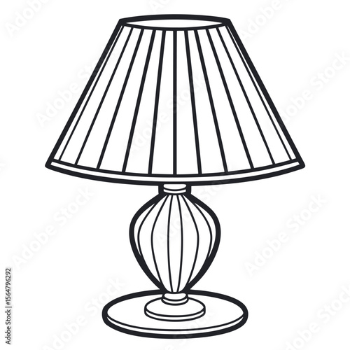 Pleated Lampshade Table Lamp lighting home decor