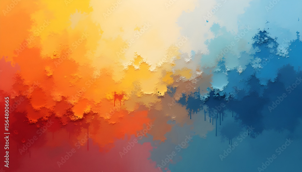 Abstract Colorful Paint Splash with Blue Red Yellow Tones Artistic Background Abstract Colorful Paint Splash with Blue Red Yellow Tones Artistic Background