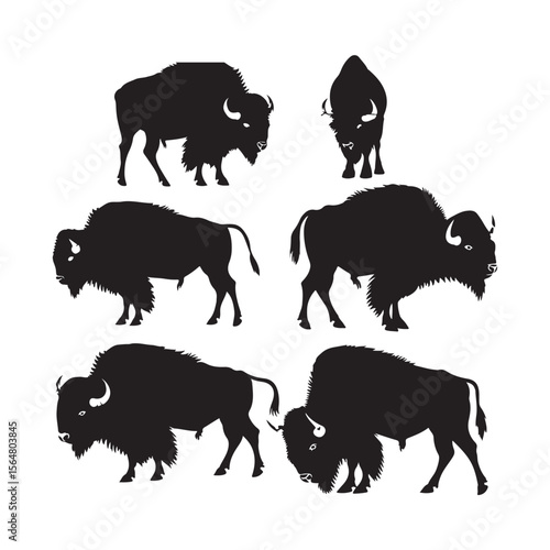 American Buffalo Silhouette Set