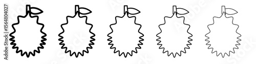 bergamot icon thin line outline set or collection