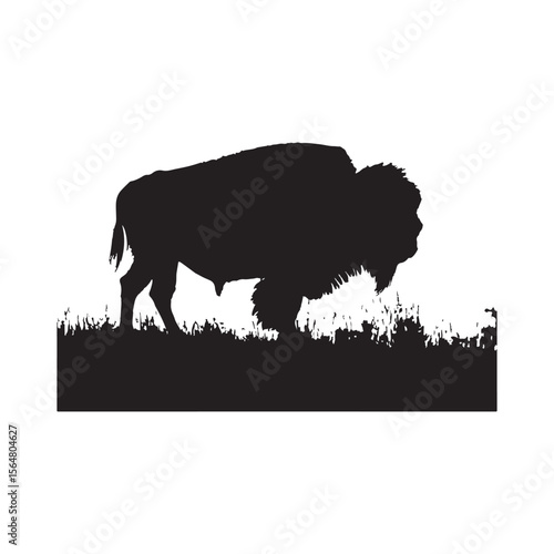 Bison Silhouette Clipart