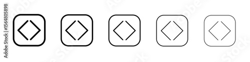 cmd or command icon thin line outline set or collection
