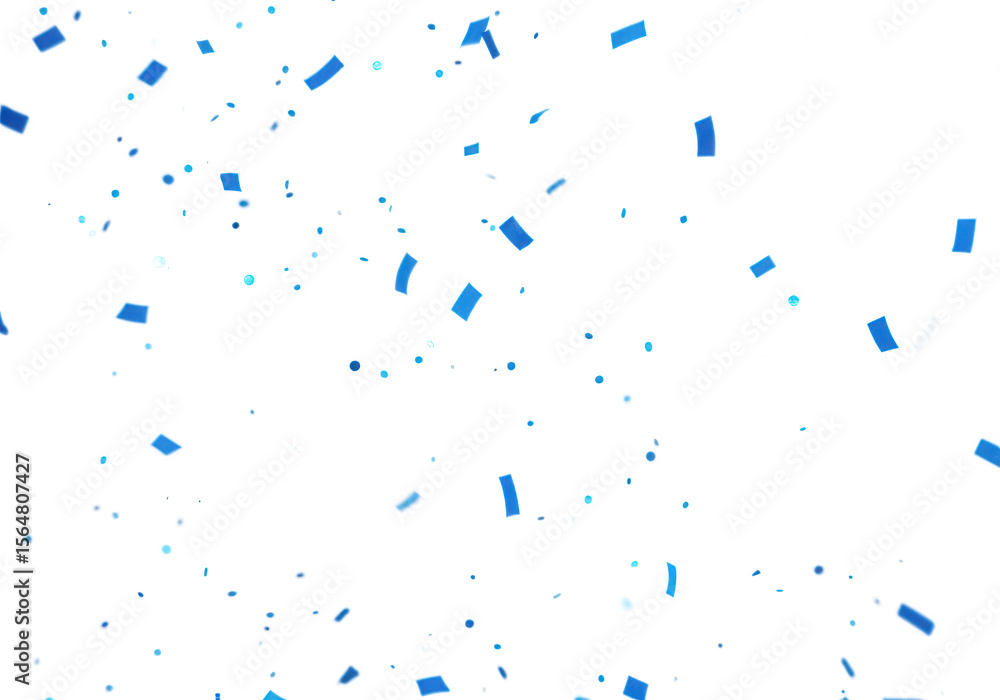custom made wallpaper toronto digitalBlue confetti pieces are scattered across a white background isolated on transparent background