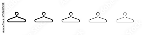 Hanger icon thin line outline set or collection