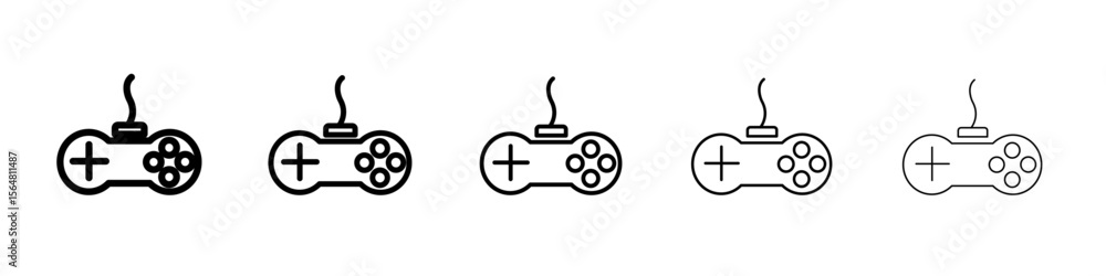 joystick icon thin line outline set or collection joystick icon thin line outline set or collection