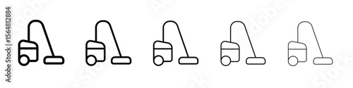 Mopping floors icon thin line outline set or collection