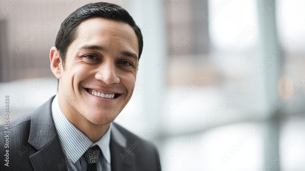 Confident male executive in tailored suit, smiling warmly. Leadership and professionalism in a modern corporate setting.
Confident male executive in tailored suit, smiling warmly. Leadership and professionalism in a modern corporate setting.
