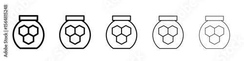 propolis icon thin line outline set or collection
