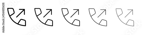 rebound icon thin line outline set or collection