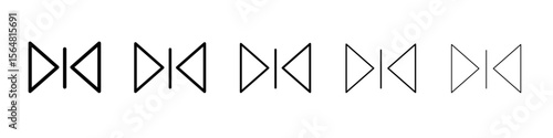 Reflect tool icon thin line outline set or collection