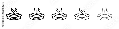 sausages icon thin line outline set or collection