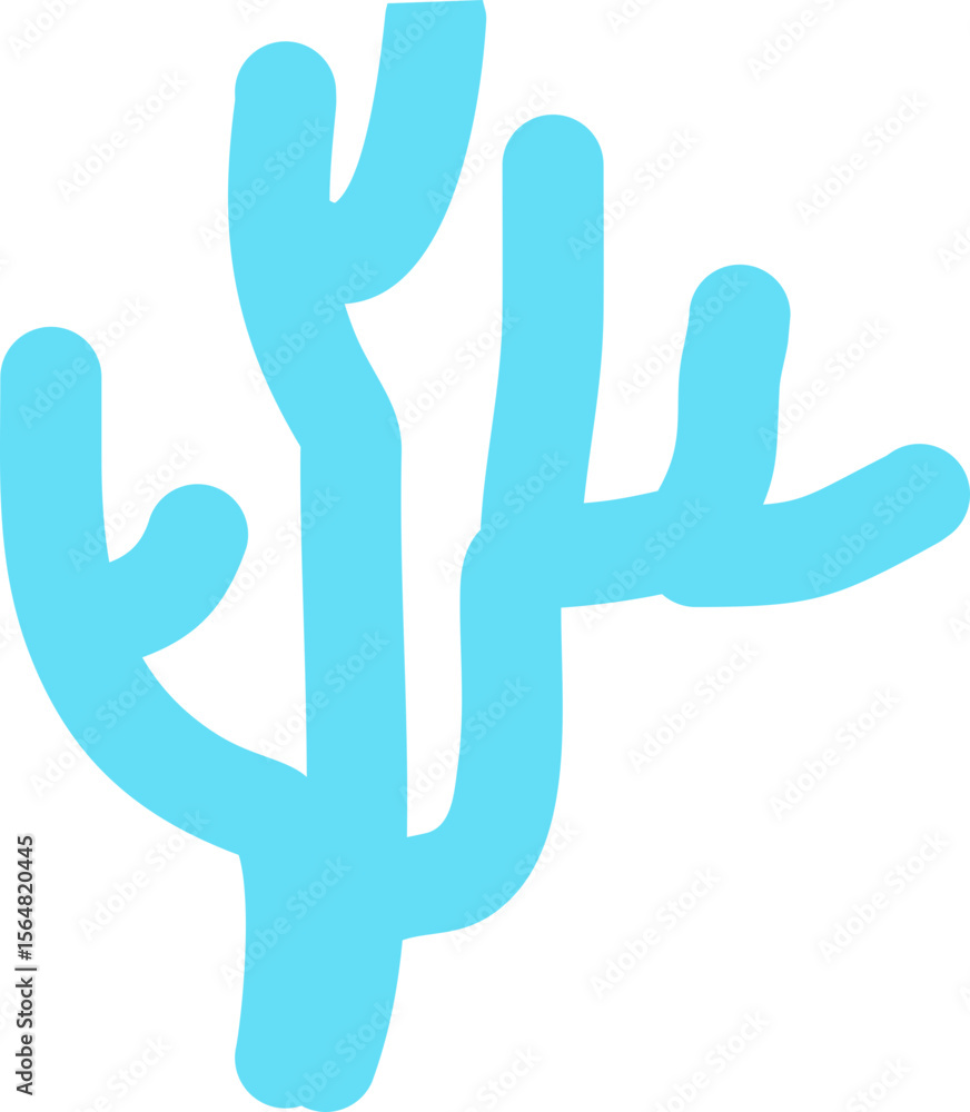 Obraz premium Flat Sea Coral Vector