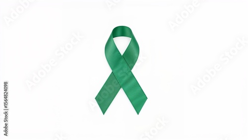 Wallpaper Mural Green awareness ribbon symbolizing mental health advocacy Torontodigital.ca