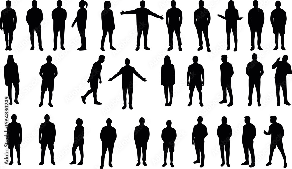 Diverse people isolated on white background Diverse people isolated on white background