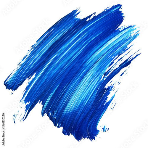 blue paint brush stroke