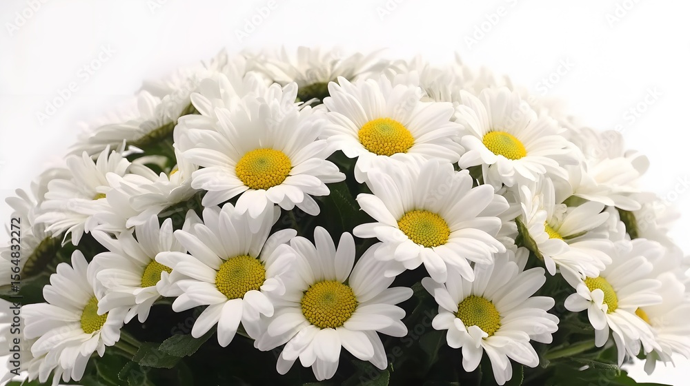 Obraz premium Beautiful Bouquet of White Daisies Close Up