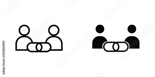 Affiliate link icon Simple vector illustration for graphic and web design.