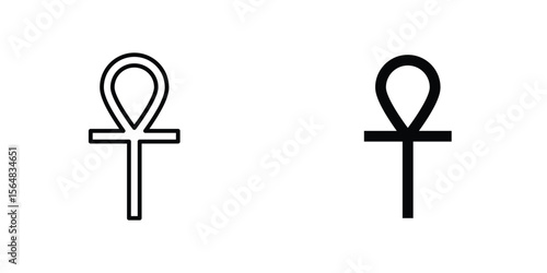 Ankh icon Simple vector illustration for graphic and web design.
