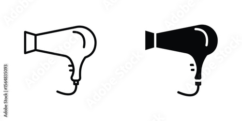 Blow dryer icon Simple vector illustration for graphic and web design.