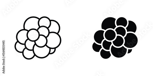 Cancer icon Simple vector illustration for graphic and web design.