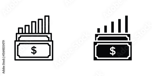 capital gain icon Simple vector illustration for graphic and web design.