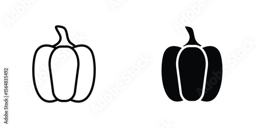 Capsicum icon Simple vector illustration for graphic and web design.