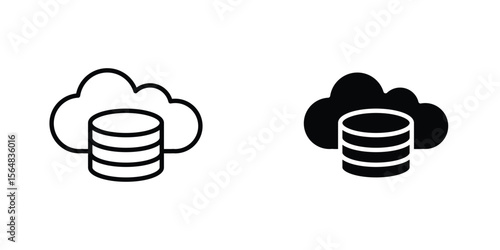 Cloud server icon Simple vector illustration for graphic and web design.