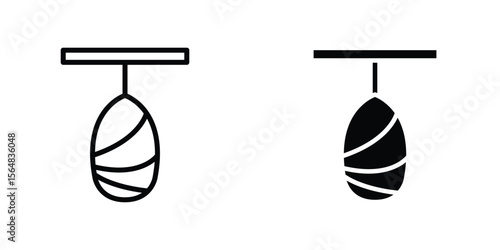 Cocoon icon Simple vector illustration for graphic and web design.