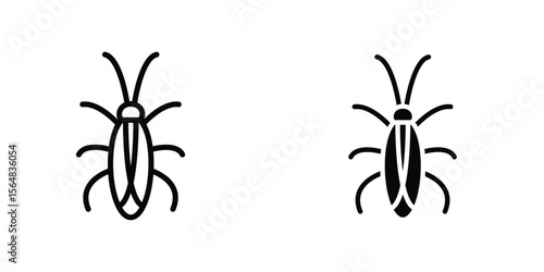 Cockroach icon Simple vector illustration for graphic and web design.