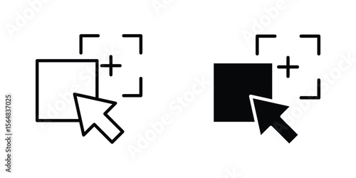 Drag and drop icon Simple vector illustration for graphic and web design.