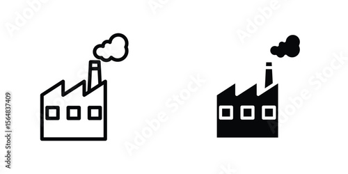 Factory icon Simple vector illustration for graphic and web design.