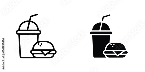 Fast food icon Simple vector illustration for graphic and web design.