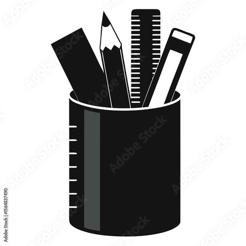 pencils and sharpener