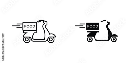 Food delivery icon Simple vector illustration for graphic and web design.