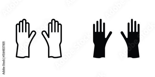 Gloves icon Simple vector illustration for graphic and web design.