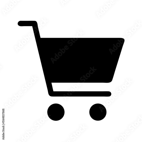 Shopping cart icon ecommerce retail store market basket trolley purchase buy online shop now