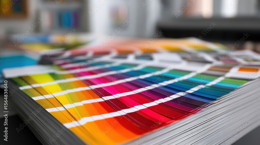 Obraz premium Modern Creative Design Studio Interior with Teamwork and Technology Concept